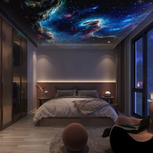 Galactic Dreamcatcher Star Projector – Live Sound & Stage Lighting Equipment – Transform Bedroom into Home Planetarium with Solar System Constellation Moon Night Light for Adults and Kids, Perfect for Party, Room Decoration, and Space Enthusiasts