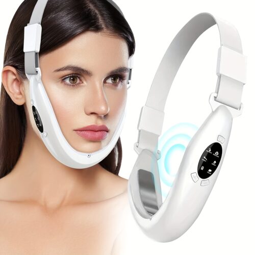 V-Face Electric Beauty Device Facial Massager, Adjustable Strength Facial Skin Care Massager, With LCD Display, Portable Skin Care Device