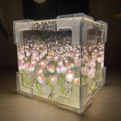 21-Flower Tulip Flower Sea Night Light Kit – Vibrant USB Powered LED Luminescence with DIY Creativity – Exquisite Decor for Home, Perfect Birthday Gift for Family & Friends, Indoor Ornament with Thoughtful Touch